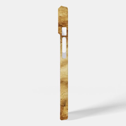 Coques Case-Mate iPhone VITRUVIAN MAN Parchemin antique Rouge Ruby Monogra (Verso / Gauche)