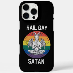Coques iPhone 16 Pro Max Vive Gay Satan Drôle Gothique Gothique Chèvre LGBT