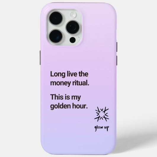 Coques Case-Mate iPhone Vive le rituel de l'argent c'est mon heure d'or (Verso)