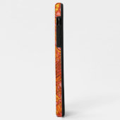 Coques Case-Mate iPhone Vive texture rouge clair avec des teintes jaunes (Dos/Gauche)