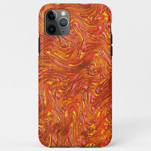 Case-Mate iPhone Case Vive texture rouge clair avec des teintes jaunes