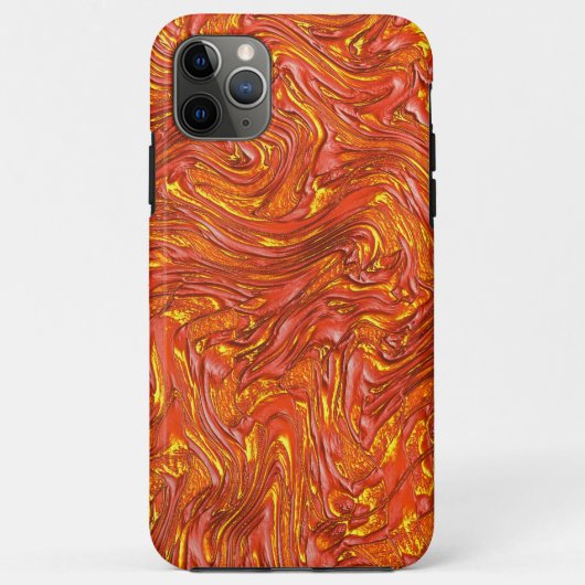 Coques Case-Mate iPhone Vive texture rouge clair avec des teintes jaunes (Dos)