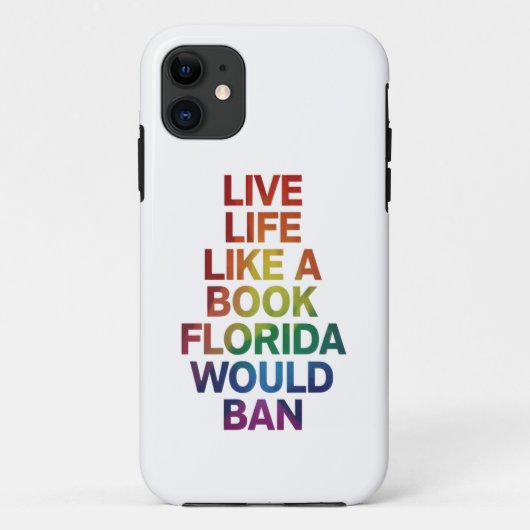 Coques Case-Mate iPhone Vivez comme le livre que la Floride interdirait Ca (Dos)