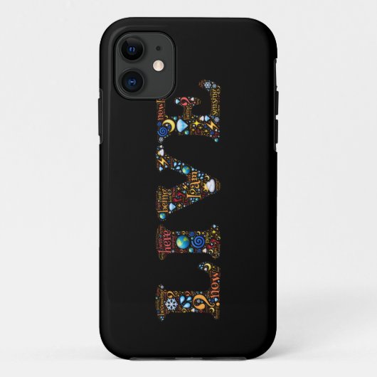 Coques Case-Mate iPhone Vivez Dans L'Art Word Inspirationnel Actuel (Dos)