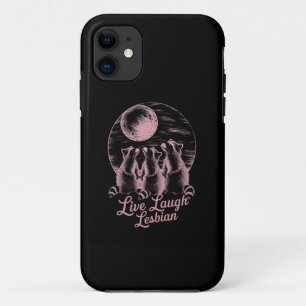 Case-Mate iPhone Case Vivez Riez Lesbienne Raton Laveur Lesbienne Fierté