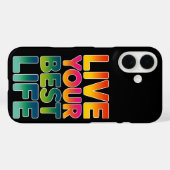 Coques Case-Mate iPhone Vivez votre meilleure vie (Verso (horizontal))