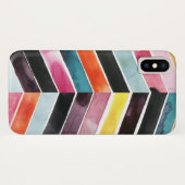 Coques Case-Mate iPhone Vivid aquarelle Chevron I (Dos (Horizontal))