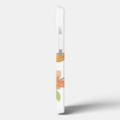 Coques Case-Mate iPhone Vivid Bloom sur la couverture iPhone noire (Verso / Gauche)