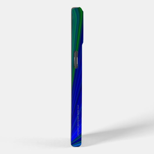 Coques Case-Mate iPhone Vivid Blue Green Starburst Personnaliser le nom To (Verso / Droite)