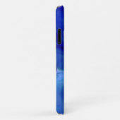 Coques Case-Mate iPhone Vivid Blue Marbled Alcool Encre Texogramme (Dos/Droite)