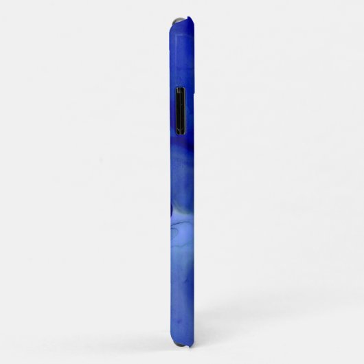 Coques Case-Mate iPhone Vivid Blue Marbled Alcool Encre Texogramme (Dos/Droite)