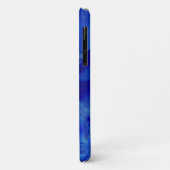 Coques Case-Mate iPhone Vivid Blue Marbled Alcool Encre Texogramme (Dos/Gauche)