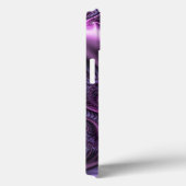 Coques Case-Mate iPhone Vivid Cool Abstrait rose violet Fractal Art Spiral (Verso / Droite)