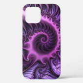 Coques Case-Mate iPhone Vivid Cool Abstrait rose violet Fractal Art Spiral (Verso)