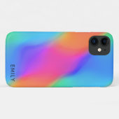 Coques Case-Mate iPhone Vivid Holographique Téléphone personnalisé (Dos (Horizontal))