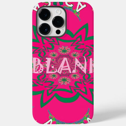 Coques Case-Mate iPhone Vivid Vivid Bébé rose floral violet ombrage Monogr (Verso)