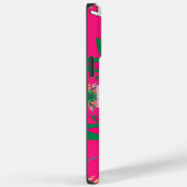 Coques Case-Mate iPhone Vivid Vivid Bébé rose floral violet ombrage Monogr (Verso / Droite)