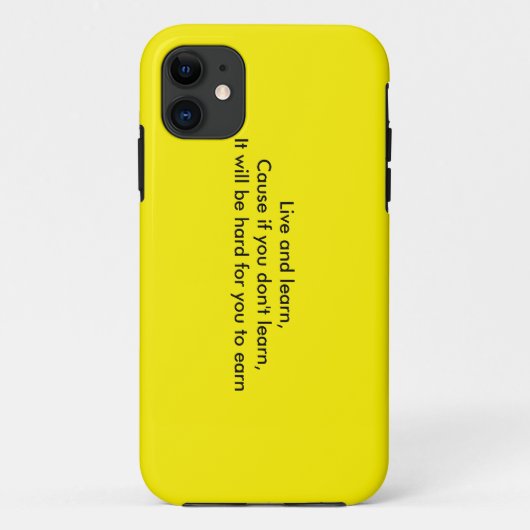 Coques Case-Mate iPhone Vivre et apprendre (Dos)