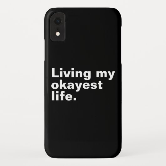 Coques Case-Mate iPhone Vivre ma vie la plus agréable. (Dos)