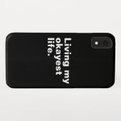 Coques Case-Mate iPhone Vivre ma vie la plus agréable. (Dos (Horizontal))