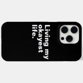 Coques Case-Mate iPhone Vivre ma vie la plus agréable. (Verso (horizontal))