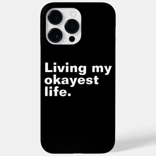 Coques Case-Mate iPhone Vivre ma vie la plus agréable. (Verso)
