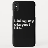 Coques Case-Mate iPhone Vivre ma vie la plus agréable. (Dos)