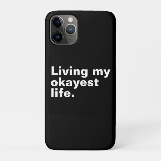 Coques Case-Mate iPhone Vivre ma vie la plus agréable. (Dos)