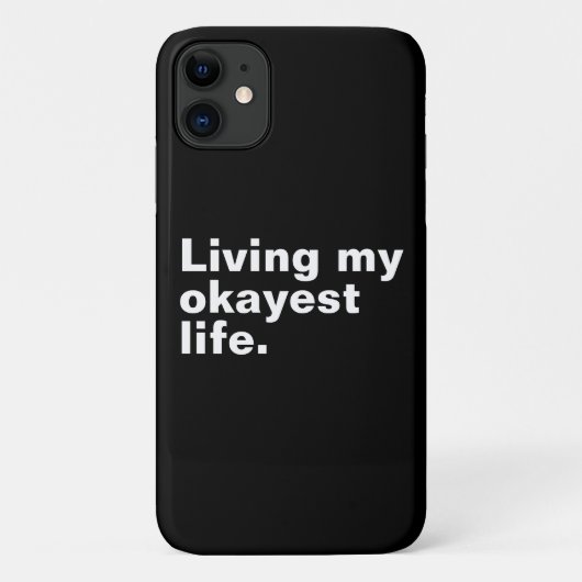 Coques Case-Mate iPhone Vivre ma vie la plus agréable. (Dos)