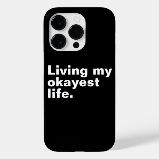 Coques Case-Mate iPhone Vivre ma vie la plus agréable. (Verso)