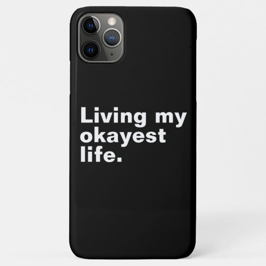 Coques Case-Mate iPhone Vivre ma vie la plus agréable. (Dos)