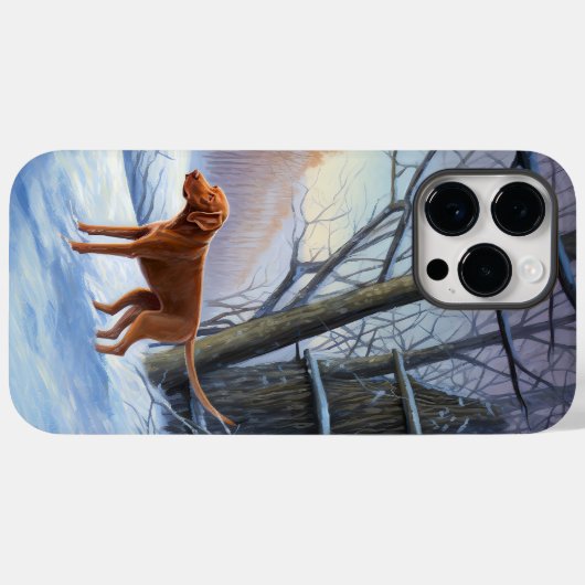 Coques Case-Mate iPhone Vizla Laisser neiger Noël (Verso (horizontal))