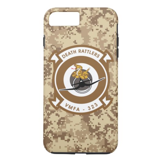 Coques Case-Mate iPhone VMFA-323 la mort Rattlers "Camo marin " (Dos)