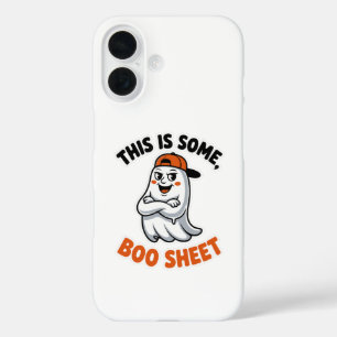 Coques iPhone 16 Voici Le Costume D'Halloween Super Ghost En Feuill