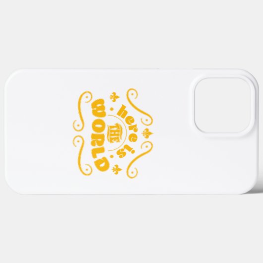 Coques Case-Mate iPhone Voici le monde (Verso (horizontal))