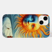 Coques Case-Mate iPhone Voici Le Soleil - AI Art Print (Verso (horizontal))
