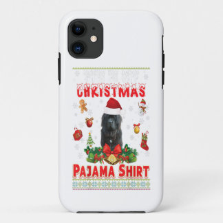 Case-Mate iPhone Case Voici mon pyjama de Noël | Chien de Terre-Neuve