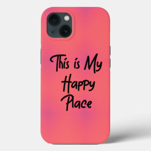 Case-Mate iPhone Case Voici My Happy Place avec rose/violet