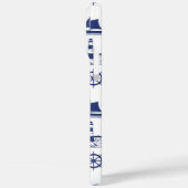 Coques Case-Mate iPhone Voile Motif illustratif Marine Bleu+Blanc (Verso / Gauche)