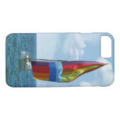 Coques Case-Mate iPhone voilier avec spinaker arc-en-ciel (Dos (Horizontal))