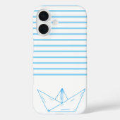 Coques Case-Mate iPhone Voilier Preppy Paper (Verso)