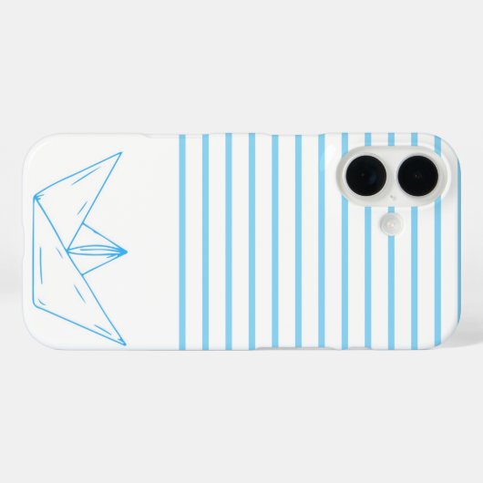 Coques Case-Mate iPhone Voilier Preppy Paper (Verso (horizontal))