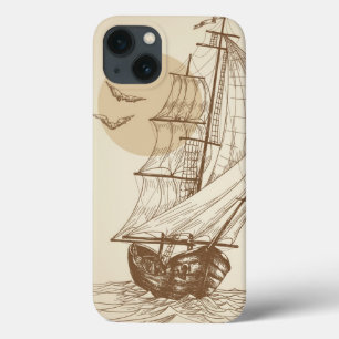 iPhone 13 Case Voilier vintage