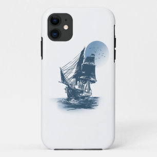 Case-Mate iPhone Case Voilier vintage - Choisir la couleur arrière - pla