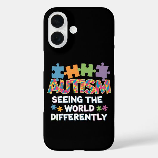 Coques Case-Mate iPhone Voir le monde différemment Sensibilisation à l'aut (Verso)