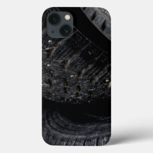Case-Mate iPhone Case Voiture automobile vieux pneus Black Road voyages