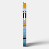 Coques Case-Mate iPhone Voiture bleu rouillé et mur jaune (Verso / Gauche)