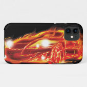 Coques Case-Mate iPhone Voiture de flamme (Dos (Horizontal))