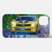 Coques Case-Mate iPhone Voiture de sport Superfast Jaune (Verso (horizontal))