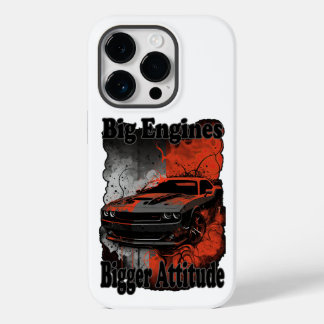 Coque Pour iPhone 14 Pro Voiture Musculaire Gros Moteurs Attitude Plus Gran